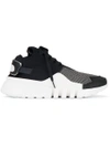Y-3 Men's Ayero Leather & Mesh Sneaker In Black