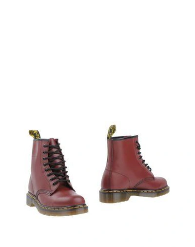 Gucci Ankle Boots In Maroon