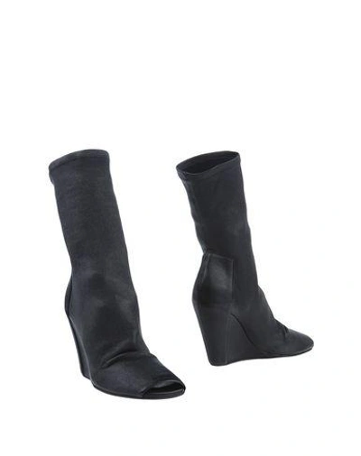 Rick Owens Ankle Boots In Black