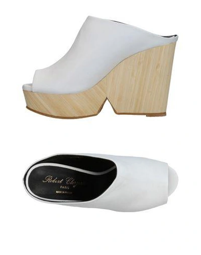 Robert Clergerie Sandals In White