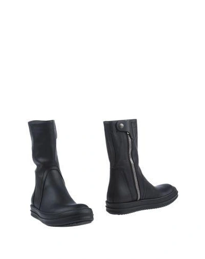 Rick Owens Ankle Boot In Black