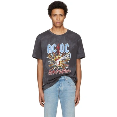 Gucci Acdc Printed Cotton Jersey T-shirt In Black