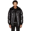 DSQUARED2 Black Down Shiny Puffer Jacket