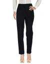 Balenciaga Black Wool Front Pleat Trousers In Black