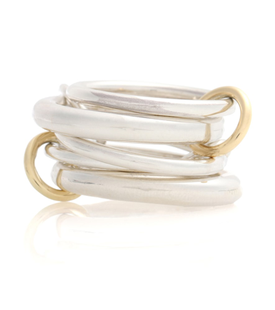Spinelli Kilcollin Vela Sterling Silver And 18kt Gold Linked Rings