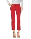 DSQUARED2 DSQUARED2 WOMAN PANTS RED SIZE 6 COTTON, ELASTANE,42630039IG 1