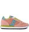 SAUCONY JAZZ PINK SUEDE AND NYLON SNEAKER,8934977