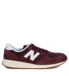 NEW BALANCE SNEAKER NEW BALANCE 420 IN RED MESH AND SUEDE,MRL420-SSD12-BURGUND