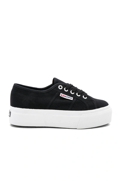 Superga 2790 Acotw Platform Sneakers In Black/white