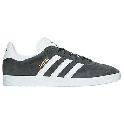 Gucci Adidas Originals Gazelle Casual Shoes In Solid Grey/white/gold Metallic