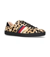 GUCCI NEW ACE LEOPARD PRINT SNEAKERS,P000000000005796544