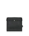 Valextra Medium B-tracollina Leather Shoulder Bag/clutch In Black