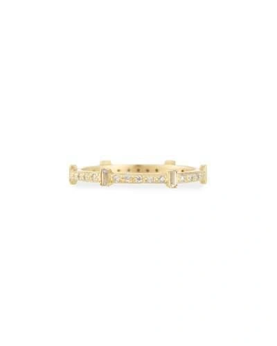 Armenta Old World Sueno Six-sapphire Baguette Ring With Diamonds In Gold