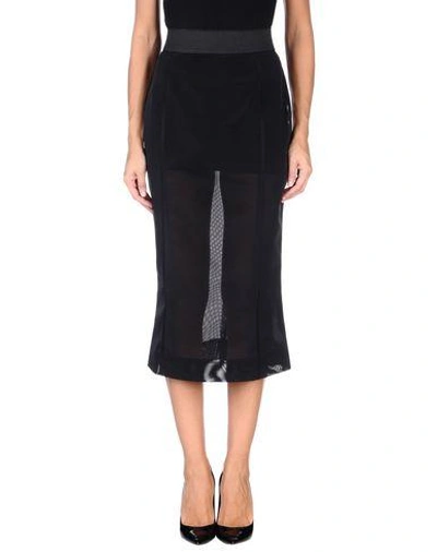 Dolce & Gabbana Midi Skirts In Black