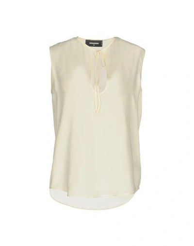 Dsquared2 Tops In Ivory