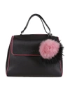 ORCIANI POMPOM SOFT LINED TOTE,B2006 S.LINEROSA