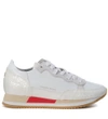 PHILIPPE MODEL BRIGHT SNEAKER IN WHITE PEARLED RUBBER LEATHER,8749385