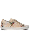 PHILIPPE MODEL TROPICAL BIRDS PEACH LEATHER SNEAKER,8749392