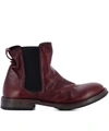 MOMA RED LEATHER ANKLE BOOTS,83704 412 BUFALO ROSSO