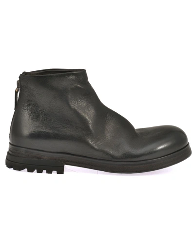 Marsèll Leather Ankle Boots In Black