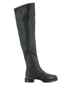 GREYMER BLACK LEATHER BOOTS,8769728