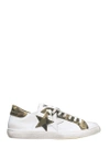 2STAR LOW STAR WHITE LEATHER trainers,2SU1601