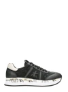 PREMIATA CONNY IN BLACK SUEDE AND LEATHER SNEAKERS,CONNYAN