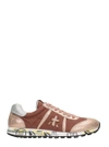 PREMIATA LUCY LEATHER AND FABRIC SNEAKERS,LUCYDCU