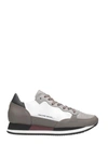PHILIPPE MODEL PARADIS BEIGE LEATHER SNEAKERS,CHLDMS01