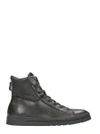 CRIME BLACK LEATHER SNEAKERS,11920A17