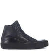 PHILIPPE MODEL KNICKS BLACK LEATHER SNEAKER WITH ZIP,8934555
