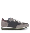 PHILIPPE MODEL SNEAKER PHILIPPE MODEL TROPEZ IN GREY SUEDE AND LEATHER,8934659