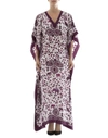 DIANORA SALVIATI PURPLE SILK CAFTAN,8362478