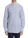 FINAMORE STRIPED COTTON SHIRT,8510713