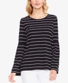 VINCE CAMUTO TWO BY VINCE CAMUTO COTTON STRIPED TOP