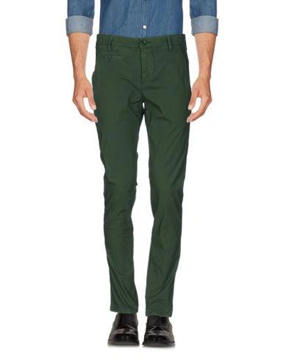 Dondup Man Pants Military Green Size 32 Cotton, Elastane