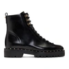 Valentino Garavani Soul Rockstud Trek-sole Leather Ankle Boots In Black