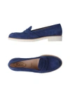 Tod's Loafers In Slate Blue