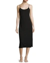 Natori Shangri-la Jersey Tank Nightgown In Black