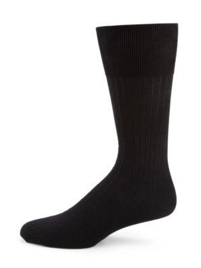 Falke Luxury No. 13 Sea Island Cotton Socks In Black