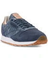 REEBOK MEN'S CLASSIC LEATHER EBK CASUAL SNEAKERS FROM FINISH LINE