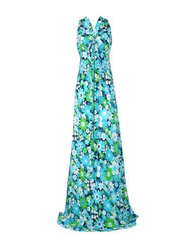 Michael Kors Long Dresses In Turquoise