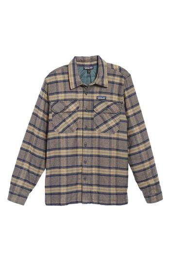 patagonia fjord flannel forge grey