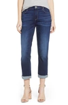 Paige Brigitte Transcend Vintage High Waist Crop Boyfriend Jeans In Enchant