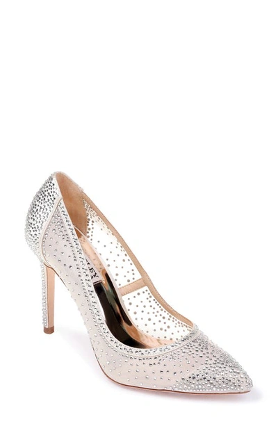 Badgley Mischka Weslee Pearly Stud Pumps In Ivory