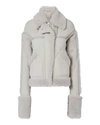 VICTORIA VICTORIA BECKHAM Oversized Shearling Coat,JKVV033AW17