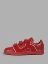 RAF SIMONS RAF SIMONS WOMEN'S RED STAN SMITH SNEAKERS WITH EMBROIDERY