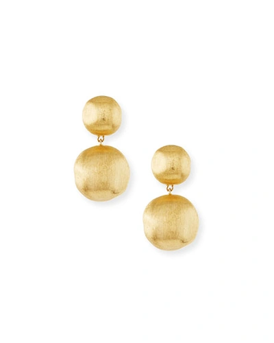 Marco Bicego Africa 18k Gold Two-drop Earrings In Yellow Gold