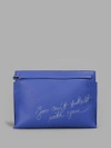 LOEWE LOEWE WOMEN'S BLUE "YOU CAN'T TAKE IT WITH YOU" POUCH