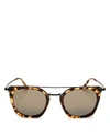 OLIVER PEOPLES WOMEN'S DACETTE BROW BAR MIRRORED SQUARE SUNGLASSES, 50MM,0OV5370S501550Y9W